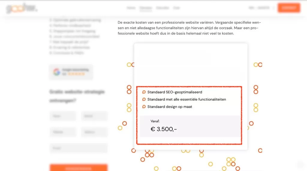 webdesign bureau tarieven