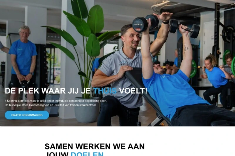 website laten maken sportschool roosendaal
